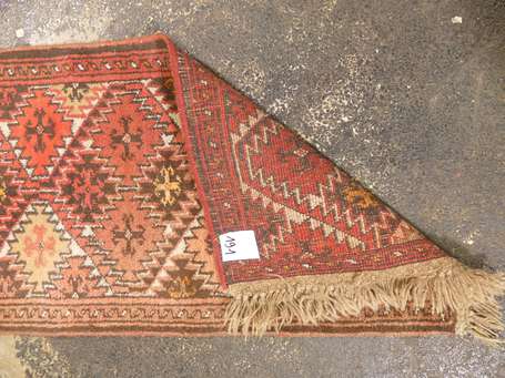 Tapis Turkmène (chaine, trame et velours en 