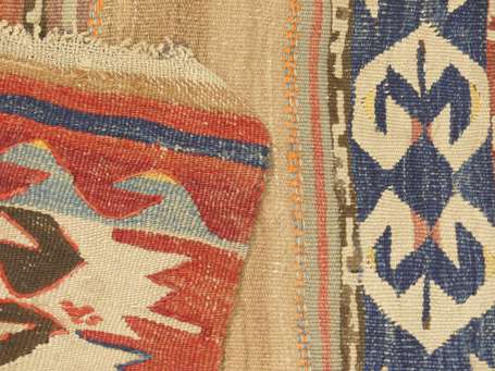 Kilim caucasien ou turc (chaine et trame en 