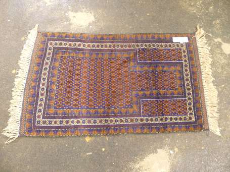 Tapis Beloutch (chaîne, trame et velours en 