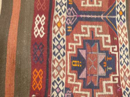 Kilim caucasien (chaine et trame en laine), vers 