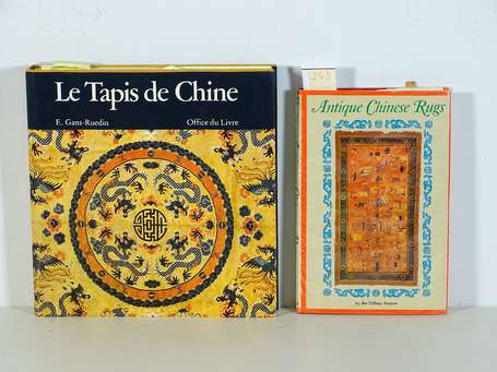 Lot de 2 ouvrages : - Le tapis de Chine, E. 