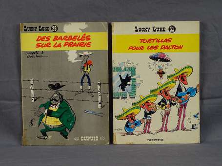 Morris : Lucky Luke 29 et 31 ; Des Barbelés sur la