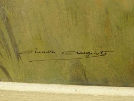 SIMON-AUGUSTE (1909-1977) - Paysage de plaine, 