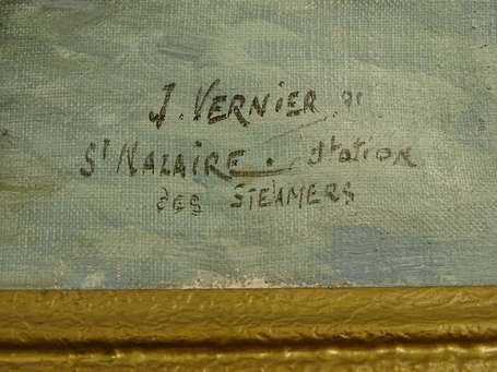 VERNIER Jules (1862-1937) - Port de Saint-Nazaire 