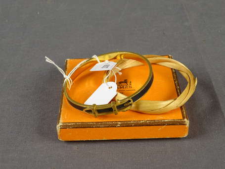 HERMES - Bracelet jonc plat 