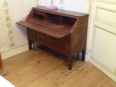 Commode scribanne en acajou