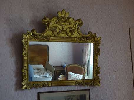 Miroir cadre doré