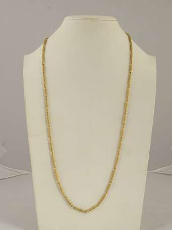 Collier sautoir en or jaune 18K (750°/°°) en 