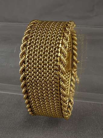 Bracelet ruban souple en or jaune 18k(750°/°°) 