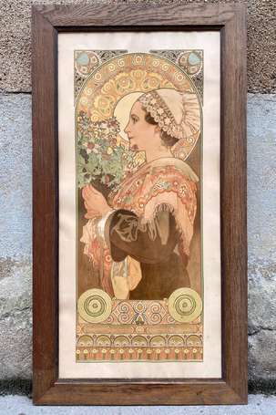 MUCHA Alphonse 1860-1939 Bretonne de Guérande ou 