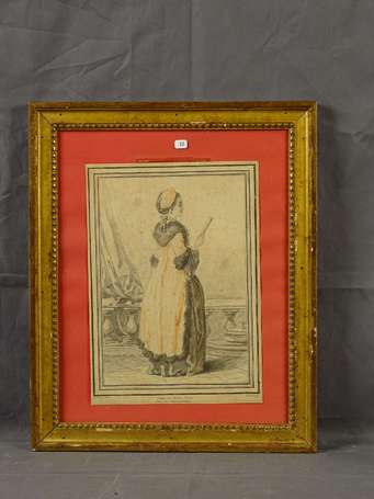 BONNET Louis-Marin (1743-1793) - Femme de chambre 