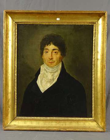 Ecole française XIXe siècle - Portrait d'homme, 