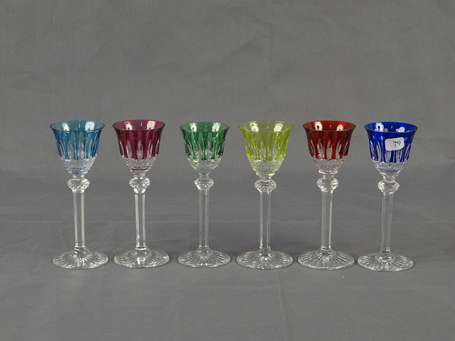 SAINT-LOUIS - Modèle Tommy - 6 verres à liqueur en
