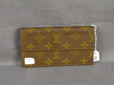 LOUIS VUITTON - Portefeuille en toile monogram à