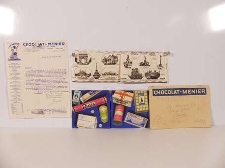 CHOCOLAT MENIER - Lot de papiers divers dont 