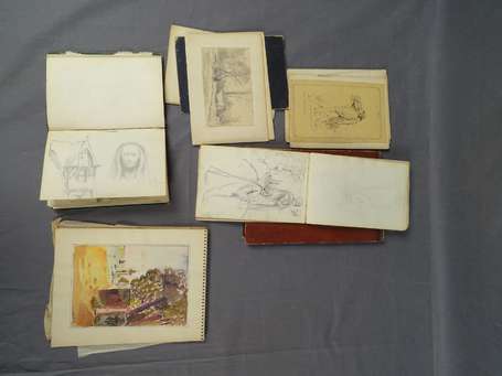 Lot de carnets à dessins au crayon à papier, 