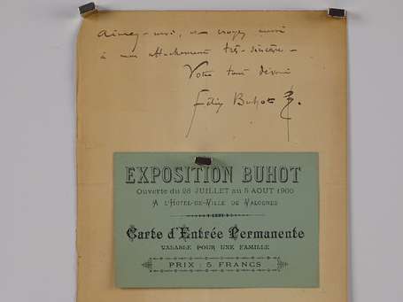 BUHOT (Félix) - 1847-1898 - Lettre autographe 