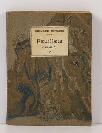 DEVERIN (Édouard) - Feuillets (1914-1918) - 