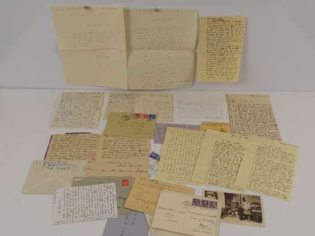 Ensemble de documents autographes signés : LEWIS 