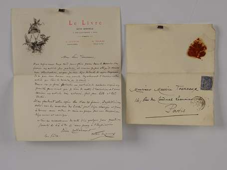 UZANNE (Octave) - 1851-1931 - Lettre autographe 