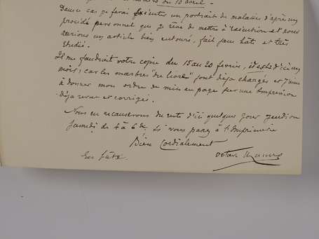 UZANNE (Octave) - 1851-1931 - Lettre autographe 