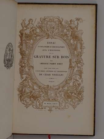 FIRMIN DIDOT (Ambroise) - Essai typographique et 