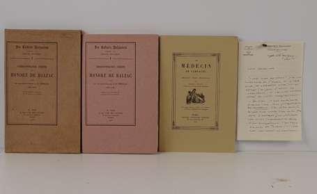 Ensemble de 2 volumes : BALZAC (Honoré de) - 