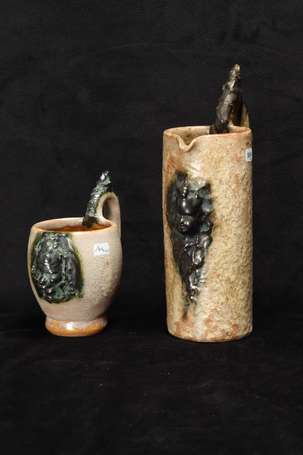 HUBLET Sylvain (1905-1988) - Mug en céramique. 