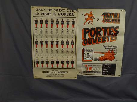 FRALG - Deux affiches , Gala de St cyr , 152 RI