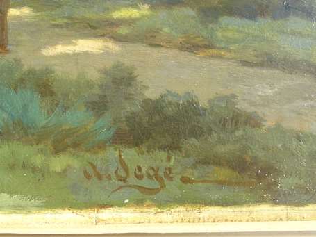 SEGE Alexandre (1818-1885) - paysage vallonné, 