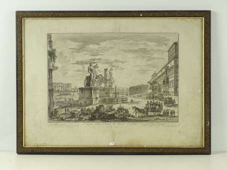 PIRANESI Giambattista (1720-1788), Vue de la place