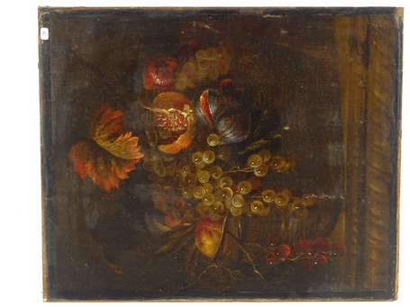 Ecole FRANCAISE vers 1700 Nature morte à la grappe