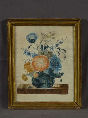 ECOLE Française XIXème siècle Bouquet sur un 