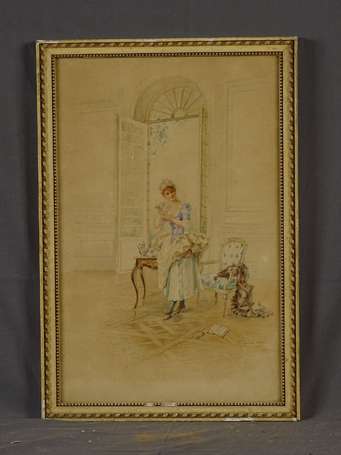 LALEU Mathilde Fin XIXème siècle La tasse de café 
