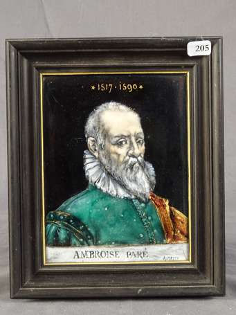 MEYER Alfred (1832-1904) - Ambroise Paré, émail 