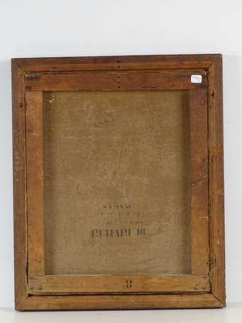 LESTEUR R. XIX Pécheur. Huile sur toile signée en 