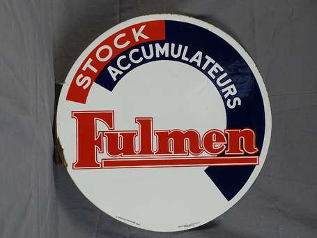 FULMEN Stock Accumulateurs : Plaque émaillée 