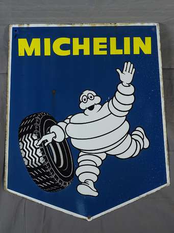 MICHELIN : Plaque émaillée pentagonale 