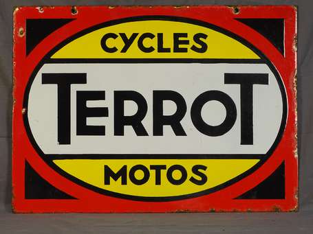 TERROT Cycles - Motos : Plaque émaillée 