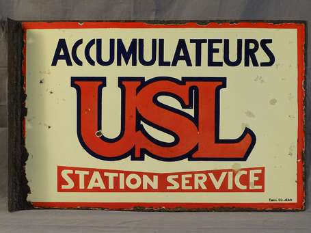 USL Accumulateurs - Station Service :  Plaque 