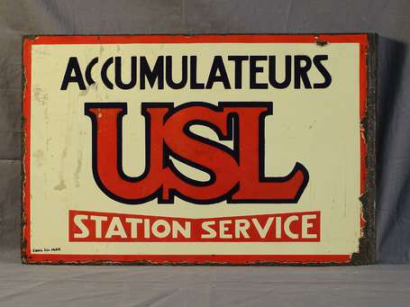 USL Accumulateurs - Station Service :  Plaque 
