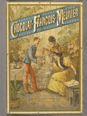 CHOCOLAT FRANÇOIS MEUNIER : Panonceau lithographié