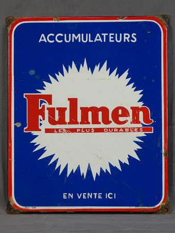 FULMEN Accumulateurs : Plaque émaillée plate à 