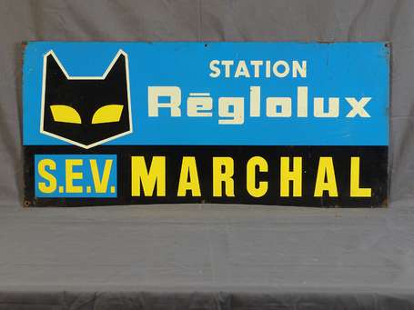 MARCHAL Station Réglolux : Bandeau en tôle. 72.4 x
