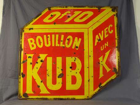 BOUILLON KUB « 0.10f - Avec avec un K » : Plaque 