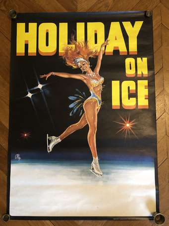 Holiday On Ice - affiche illustrée par OKLEY 