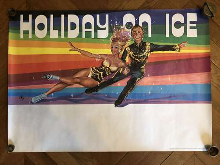 Holiday On Ice - affiche illustrée par OKLEY 