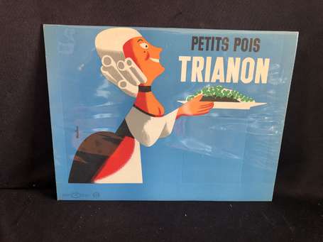 Petits Pois TRIANON - PLV publicitaire illustrée 