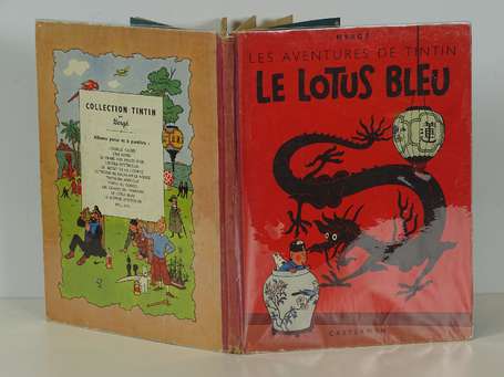 Hergé : Tintin 5 ; Le Lotus bleu en édition 