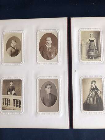 un Album de photos CDV , famille bourgeoise